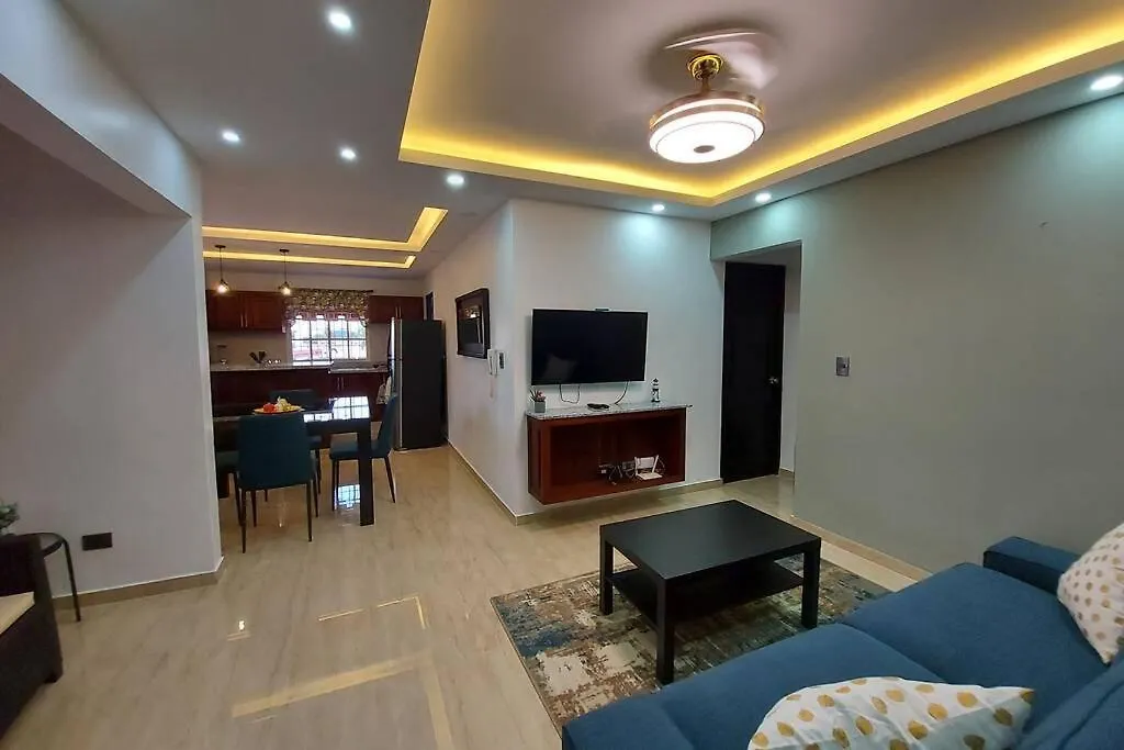 Apartmán Comodo Apto De 2Hab Con Aire 2Banos, Cerca De Todo En Alma Rosa I Santo Domingo Este Dominikánská republika